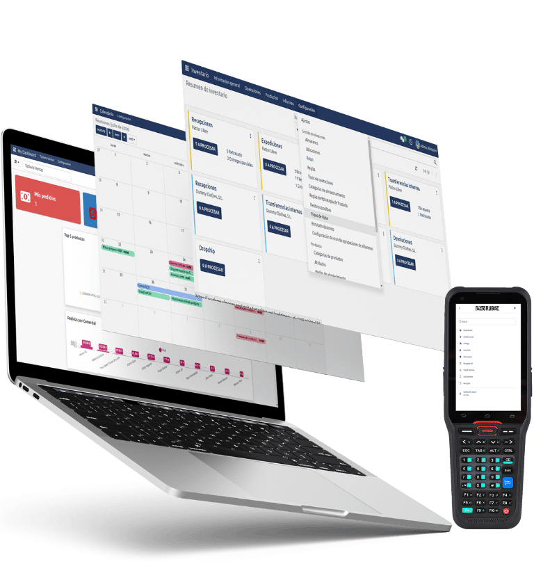 Panel de control de Gextia con datos de negocio en tiempo real