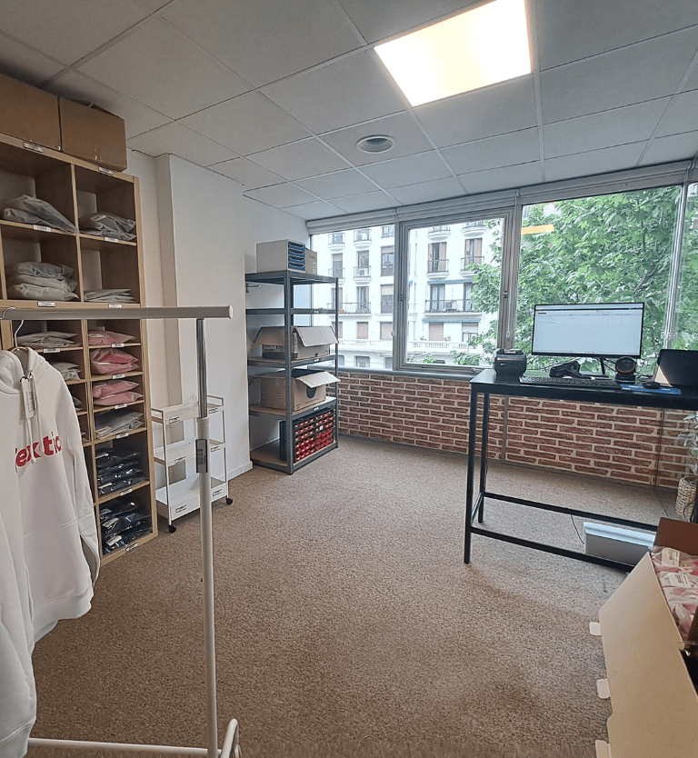 Showroom Gextia — zona de demostración